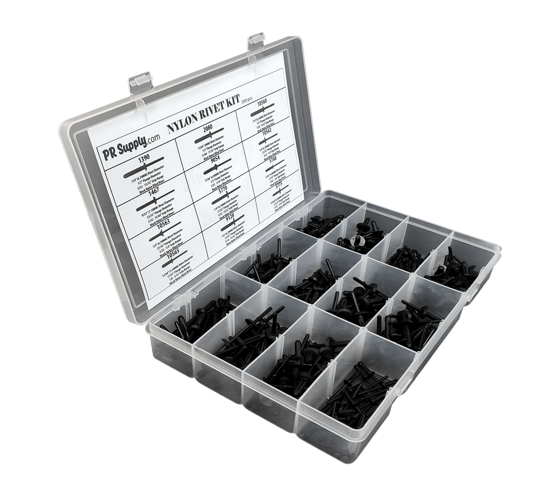 300 pc Nylon Blind Rivet Kit