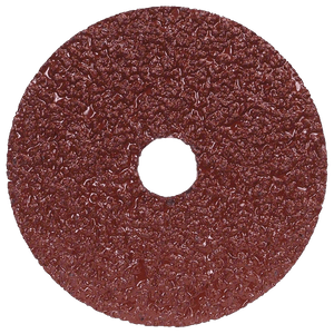 NORTON Fiber Disc: 4-1/2 in x 7/8 in, Aluminum Oxide Sanding Disc