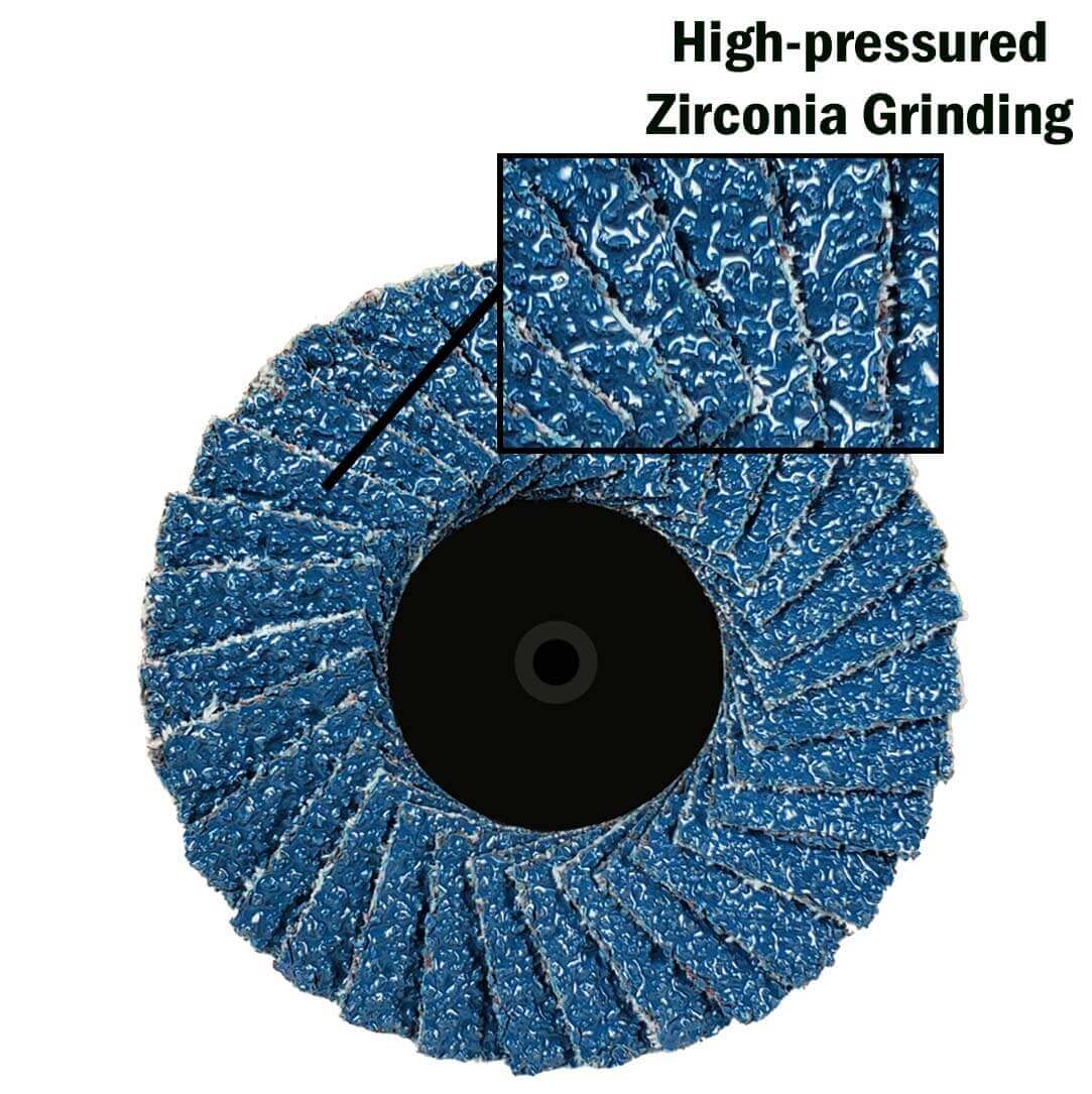 2" Mini Zirconia Flap Quick Change Disc 25pcs