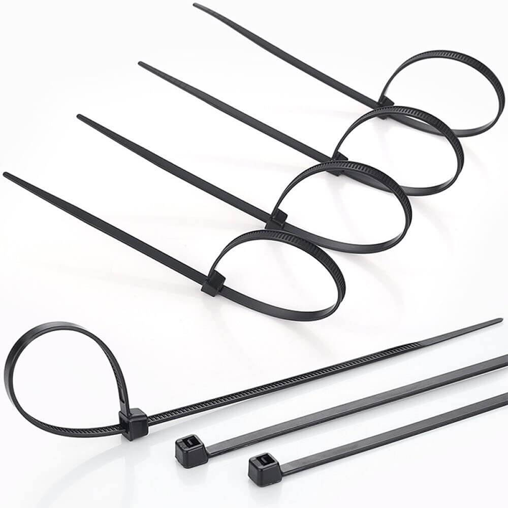UV Black Zip Cable Ties Packs 4" 6" 8" 11" 14" - prsupply
