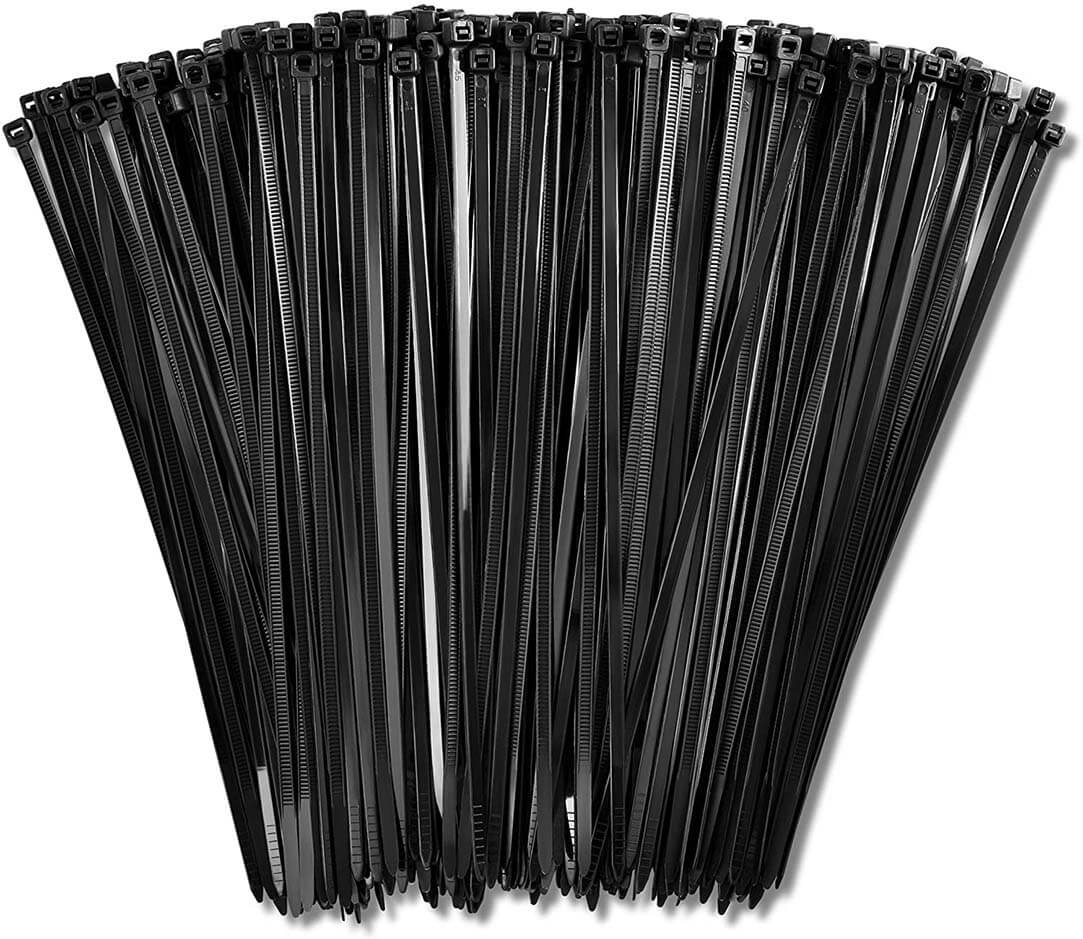 UV Black Zip Cable Ties Packs 4" 6" 8" 11" 14" - prsupply