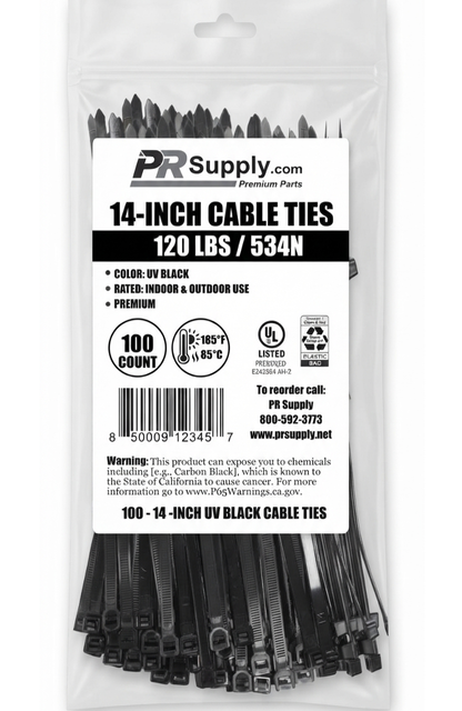 Heavy Duty Cable Ties Up to 175 lbs Tensile Strength