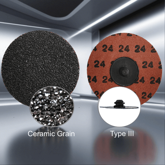 Genuine Norton 3" Quick-Change Sanding Discs (Type III) - 50pc Box - Professional Grade