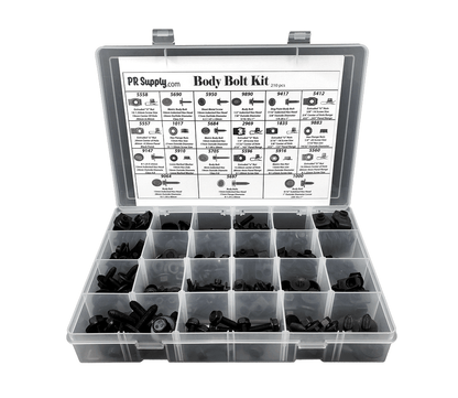 Body Bolts Assortment Kit - Hex Nuts - U-Nuts 210pcs