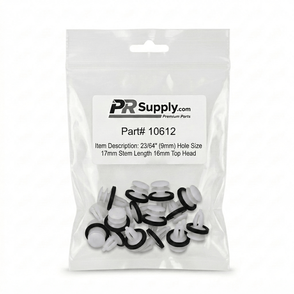 Ford Trim Panel Retainer White Nylon 10612