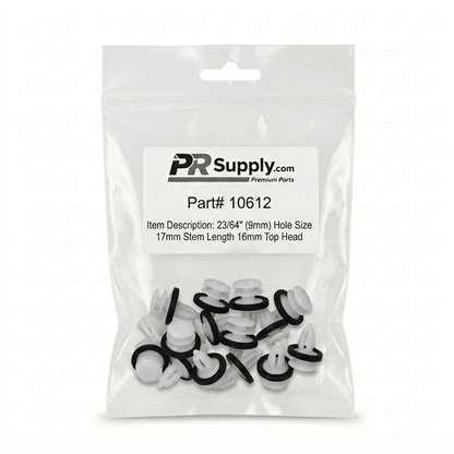 Ford Trim Panel Retainer White Nylon 10612