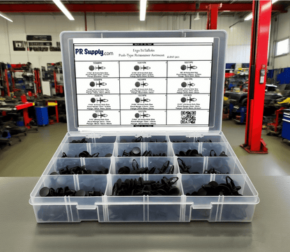 Professional Ergo Tuflok Automotive Retainer Kit - 265 Pcs Assortment for GM, Ford, Chrysler