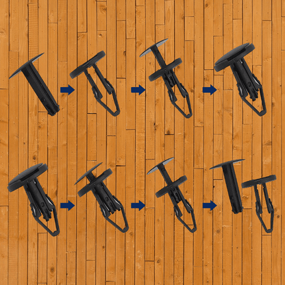 Professional Ergo Tuflok Automotive Retainer Kit - 265 Pcs Assortment for GM, Ford, Chrysler