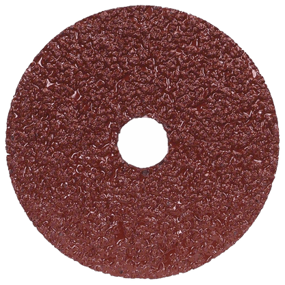 NORTON Fiber Disc: 4-1/2 in x 7/8 in, Aluminum Oxide Sanding Disc