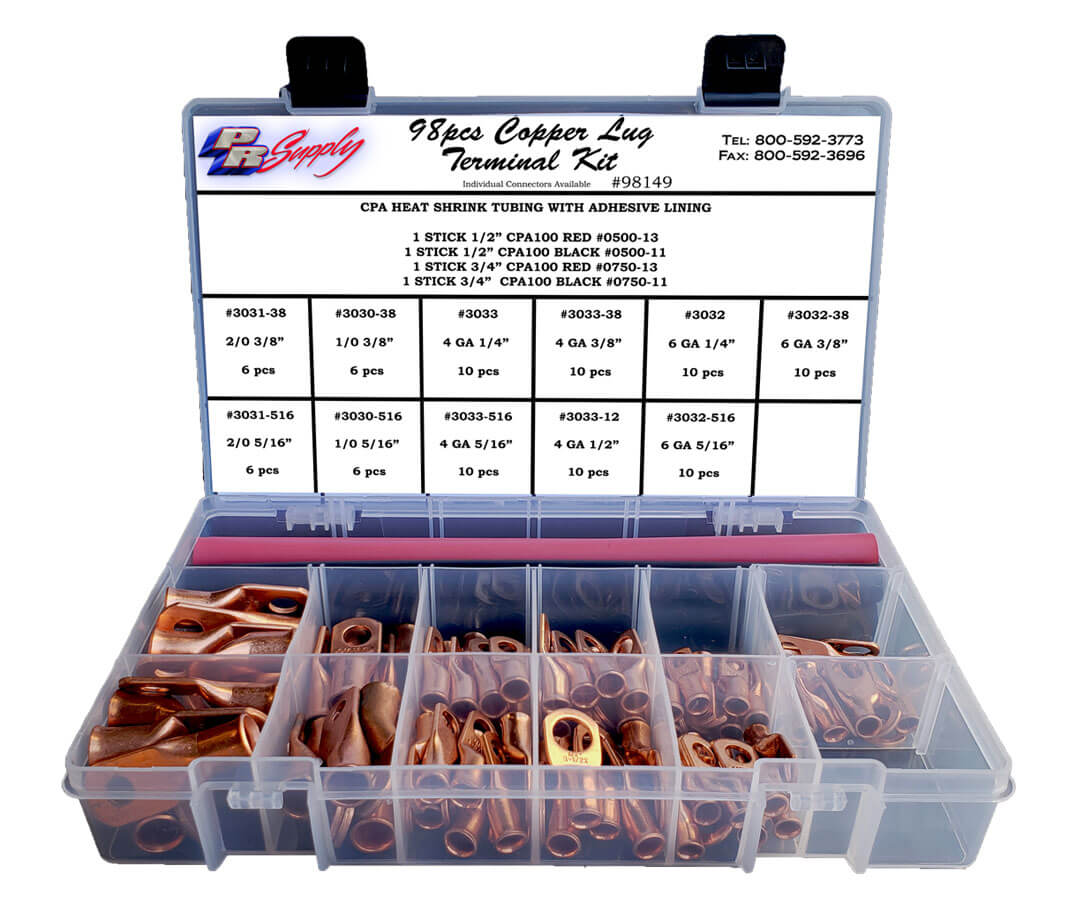 98pc Copper Lug Terminal Kit