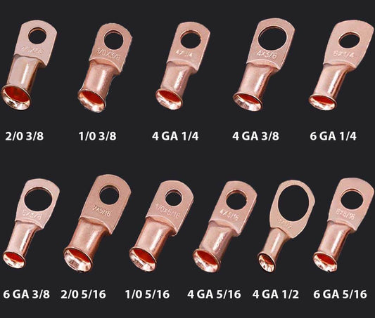 Bare Cooper Terminal Lug Connectors
