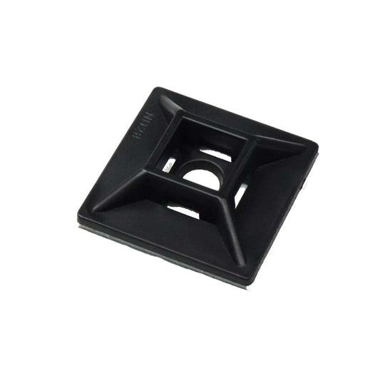 Black Nylon Cable Tie Cradle Screw